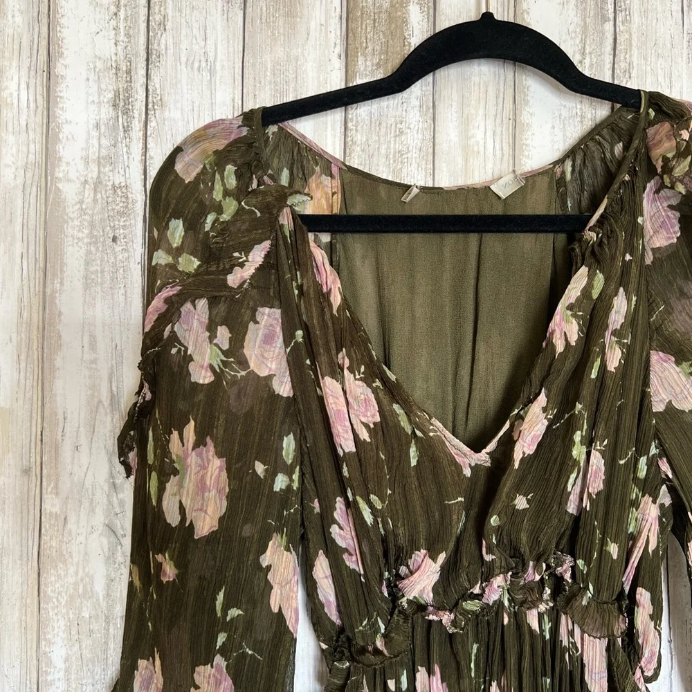 Ulla Johnson Lorelei Floral Ruffle Midi Dress